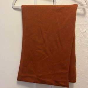 Everlane Warm Burnt Orange Cashmere Scarf